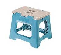 Vigar Compact Tabouret Pliant pour Adultes, 27 cm Marche Pied Pliable, Antidérapant Escabeau pour Salle de Bain, Toilette, Jardinage, Kitchen, House, Salon, Bureau, Supporte jusqu'à 150 kg, Bleu