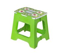 Vigar Compact Tabouret Pliant pour Adultes, 32 cm Marche Pied Pliable, Antidérapant Escabeau pour Salle de Bain, Toilette, Jardinage, Kitchen, House, Bureau, Supporte jusqu'à 150 kg, Ladybug on Top