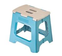 Vigar Compact Tabouret Pliant pour Adultes, 32 cm Marche Pied Pliable, Antidérapant Escabeau pour Salle de Bain, Toilette, Jardinage, Kitchen, House, Salon, Bureau, Supporte jusqu'à 150 kg, Bleu