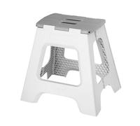 Vigar Compact Tabouret Pliant pour Adultes, 40 cm Marche Pied Pliable, Antidérapant Escabeau pour Salle de Bain, Toilette, Jardinage, Kitchen, House, Salon, Bureau, Supporte jusqu'à 150 kg, Gris