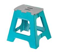 Vigar Compact Tabouret Pliant pour Adultes, 40 cm Marche Pied Pliable, Antidérapant Escabeau pour Salle de Bain, Toilette, Jardinage, Kitchen, House, Salon, Bureau, Supporte jusqu'à 150 kg, Turquoise