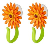 VIGAR Crochet avec Ventouse, Orange, 8 X 5 X 12 cm, Lot de 2
