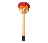 VIGAR Dolls Brosse à Vaisselle avec Manche, 7,5 x 7,5 x 24,5 cm, Brosse à Récurer Rouge, Brosses de Cuisine pour la Vaisselle, Les Bouteilles, Les Tasses, l'évier et Le Nettoyage