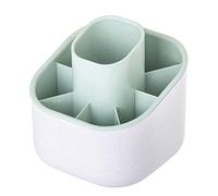 Vigar - Égouttoir à Couverts - 9 Compartiments - 12,5 x 12,5 x 13 cm - Modèle Zeroline - Ustensile de Cuisine - Égouttoir à Couverts - Gris et Turquoise