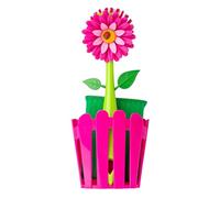 VIGAR Flower Power Set de Vaisselle avec Panier Rose