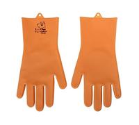 Vigar - Gants de décapage pour Animaux - Collection Pets Club - 16 x 1,5 x 31,5 cm - Idéal pour Chiens, Chats et Lapins à Poils Longs ou Courts - Orange