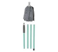 VIGAR - Mât et Mop pour Mop - Mât Amovible avec 4 Pièces - Hauteur jusqu'à 130 cm - Collection Rengo - Fil Universel - Microfibre - Gris et Bleu