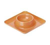Vigar Pets Club Gamelle pour Chien, Gamelle pour Chat, Petit Gamelle Orange pour Chien, Gamelle Antidérapante et Anti-déversement pour Chiens, Chats, Chatons et Chiots