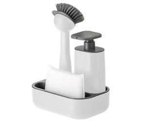 VIGAR Set d’évier avec Distributeur de Savon ABS Blanc 19 x 13 x 26,5 cm