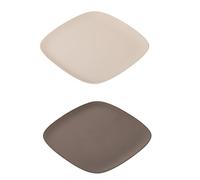 VIGAR Taula Pack de Plateaux pour apéritif 21.5x21.5x2 cm Gris