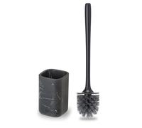 Vigar Zense Ensemble brosse WC et support en pierre polyrésine, marbre noir