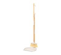 Vigar Zeroline Balai Individuel ou Pack Balai + Mini Pelle Amovible système clic, Manche Bambou Naturel avec multiprise en Caoutchouc (2)