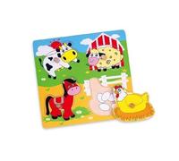 VIGAtoys VG50387 Boîte à outils 4 pièces en bois Multicolore