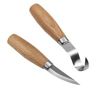 Vigcebit Sculpture en Bois | Kit d'outils Sculpture sur Bois détail | Couteaux Droits machette Coupe Couteaux à Bois, grattoir à Bois cuillère Couteaux Travail du Bois CarvingKnives Set