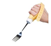 Vigera adaptative : vaisselle conviviale pour les personnes âgées, champignon de cuillère de fournitures spéciales et fourche à poids | Équipement d'assistance pour les personnes ayant une force de