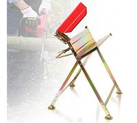 Vigevee Chevalet de sciage avec support pour tronçonneuse, protection de chaîne, jauge de mesure, support de scie pliable, capacité de charge jusqu'à 150 kg, Exécution robuste Convient pour les