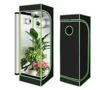 Vigevee Growzelt, tente de culture intérieure 40 x 40 x 120 cm, armoire de culture 600D Oxford étanche à la lumière et à l'eau, avec fenêtre d'observation, pour la culture de plantes
