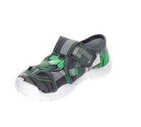 Viggami Chaussons pour enfant avec semelle respirante - Pour enfant - Semelle intérieure en cuir - Taille 26-36, Adas Football, 35 EU