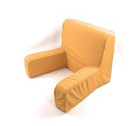 Viglietti Fauteuil confortable, dossier avec tissu déhoussable et lavable pour lit pour personnes âgées ou allaitement, repose-dos lit, canapé (284 moutarde)