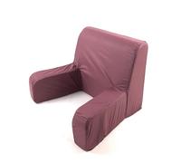 Viglietti Fauteuil confortable, dossier orthopédique ou sanitaire avec tissu déhoussable et lavable pour lit pour personnes âgées ou allaitement, repose-dos grand lit (711 Pruna)