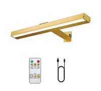 VIGMOJ Éclairage sans fil pour tableaux avec télécommande, Lampe pour tableaux avec télécommande 40,6 cm LED Rechargeable Éclairage pour fléchettes Lampe pour peinture avec 3 modes d'éclairage pour