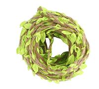 Vigne Artificielle, Corde de Chanvre Naturel, Faux Feuillage, Vigne de Ficelle de Jute, Guirlande de rotin Rustique, pour Jardin de Mariage Deco-10m/32.8ft(Jaune)