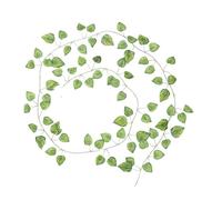 Vigne Artificielle Lot de 1, 5, 12 ou 24 guirlandes lierre artificiel à suspendre, fausses fleurs feuillage, for la maison, cuisine, le jardin, bureau, un mariage, décoration murale(Color 2,24pcs)