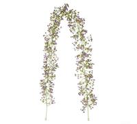 Vigne de fleurs artificielles en plastique de 175 cm pour décoration de mariage pour intérieur ou extérieur, guirlande, centre de table, décoration d'événement floral (AL49-480-1 violet)
