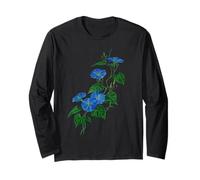 Vigne de Fleurs Sauvages Morning Glory de Style Victorien Manche Longue