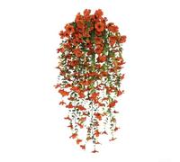 Vigne d'eucalyptus artificielle de 76 cm, plante à suspendre en soie violette vive pour décoration de jardin, résistante aux intempéries, décoration murale pour porche, cour (E)