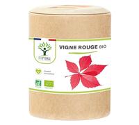 Vigne rouge Bio - Complément alimentaire Bioptimal - Jambes Lourdes Peau Saine Circulation Sanguine Hémorroïdes - 300 mg de Feuille de Vigne x gélule - Made in France - Certifié Ecocert - 200 gélules