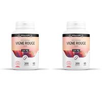 Vigne Rouge Biologique | 750 mg/jour | Vitis vinifera | Certifié Ecocert | 200 Gélules (Lot de 2)