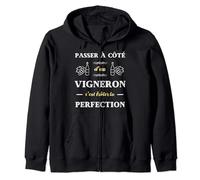 Vigneron perfection humour vignoble homme Sweat à Capuche