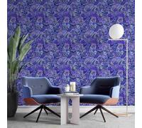 Vignette Murale Credence Cuisine Violet Boho Ethnique Elegante 45x500cm | Sticker mural lavable, essuyable a l'humide. Ideal pour Cuisine en Violet. Transforme vos murs ternes en quelques minutes.