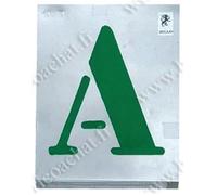 Outifrance - Jeu de lettres vignettes à jour 20 mm G