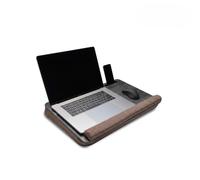 Vigo Wood Support d'Ordinateur Portable avec Coussin, Table de Lit Portable pour Home Office Jusqu'à 17,3 Pouces avec Emplacement pour Tablette & Téléphone (Cambridge)
