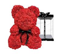 VIGOEXPRESS Ours en peluche, Lovebear avec 500 roses artificielles - Cadeaux, Le symbole éternel de l'amour