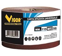 Vigor 3185515 Papier spaziata universel, 115 mm, 50 mètres