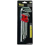 Vigor 35958-09 CrV Jeu de Clés Allen 9 Pièces