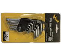Vigor 3597215 Clés Allen Torx 9 pièces