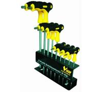 Vigor 38937-10 Jeu de 9 tournevis Torx avec manche en T