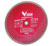 Vigor 5281720 Disques Diamantés Turbo-Wave, Sans Bride, Extra Red
