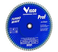 Vigor 5281725 Disques Diamant Turbo Wave Sans Bride Prof Bleu