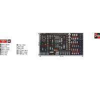 Vigor 6,3 mm = 1/4"" - 12,5 mm = 1/2"" Jeu d'outils à douilles pour 1000 XL - V4586