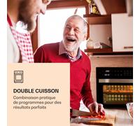 Vigor Air Friteuse à air chaud 1800 W 30 litres 18 programmes Chaleur supérieure et inférieure