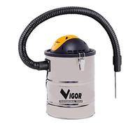 Vigor Aspir-El Aspirateur bidon en acier inoxydable pour cendres 15 l 800 W