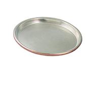 Vigor-Blinky 94080-60 Plateau pour four en cuivre étamé rond avec bord de 3 cm et diamètre de 60 cm