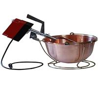 Vigor Blinky Nuova Fac - Casserole électrique « 10 litres » avec moteur renforcé en cuivre (24 W) (9 litres effectifs), marron, 10 litres