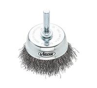 Vigor Brosse à cheveux (Gros Diamètre 50 mm Diamètre de la tige 6 mm) V6800-50 Argenté