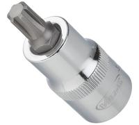 Vigor Carré femelle entraînement 12,5 = 1/2 pouce Douille mâle à empreinte RIBE pour profil à empreinte à crénaux (Ribe CV) - Carré creux 12,5 mm (1/2 pouce) - Empreinte à crénaux Ribe CV - Ouverture 